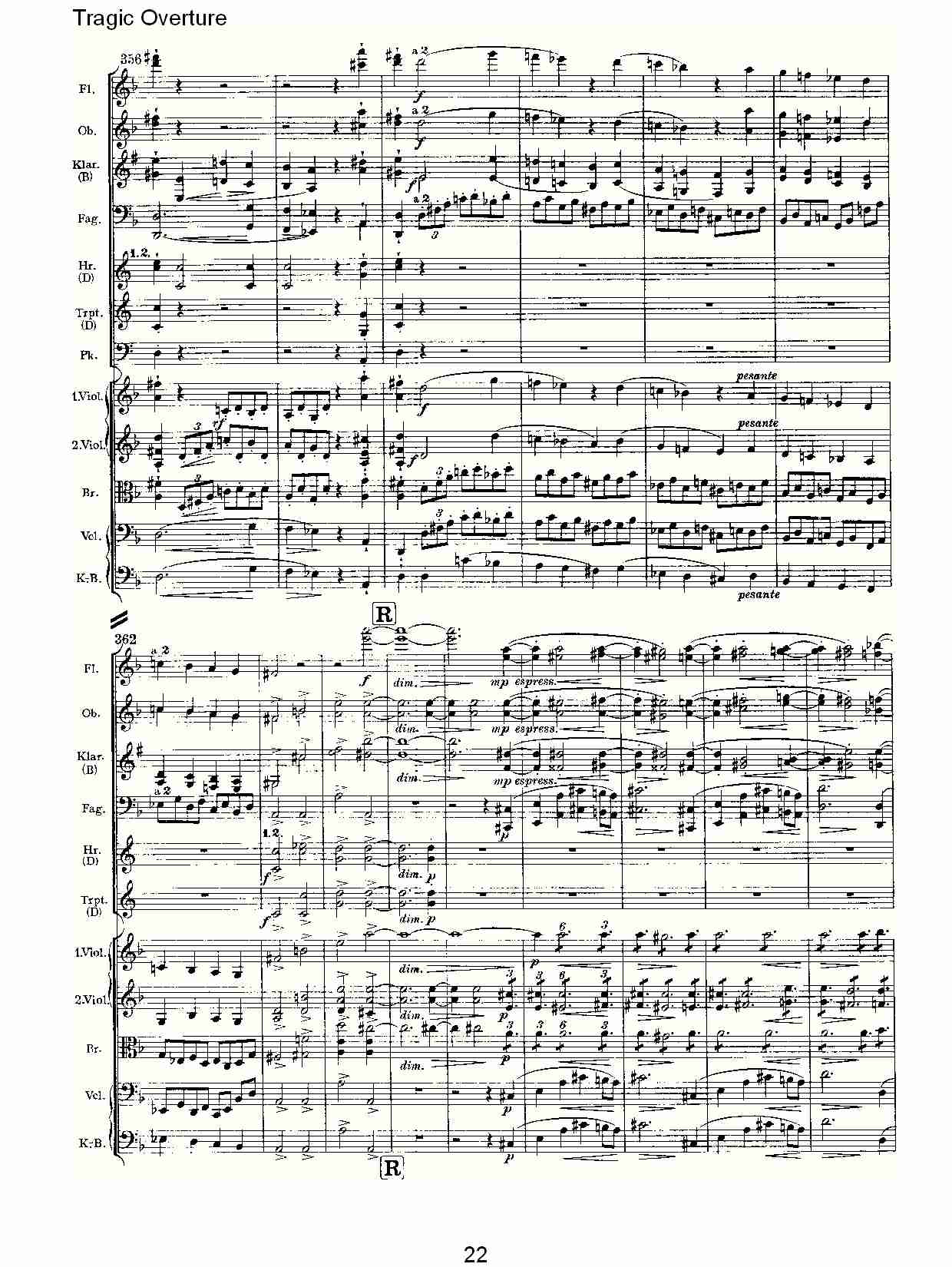 Tragic Overture   悲惨的前奏曲（五）总谱（图2）
