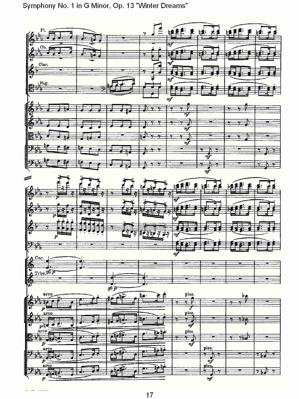 G小调第一交响曲,Op.13冬天的梦幻第三乐章（四）总谱（图3）