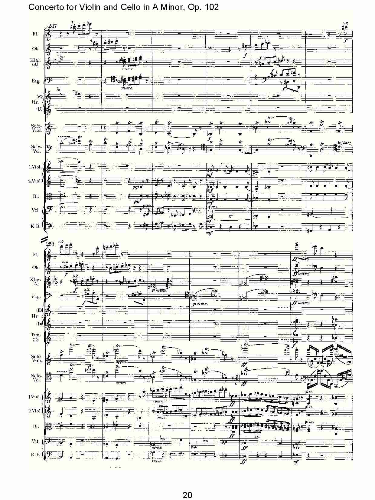 A小调小提琴与大提琴协奏曲, Op.102第一乐章（四）总谱（图5）