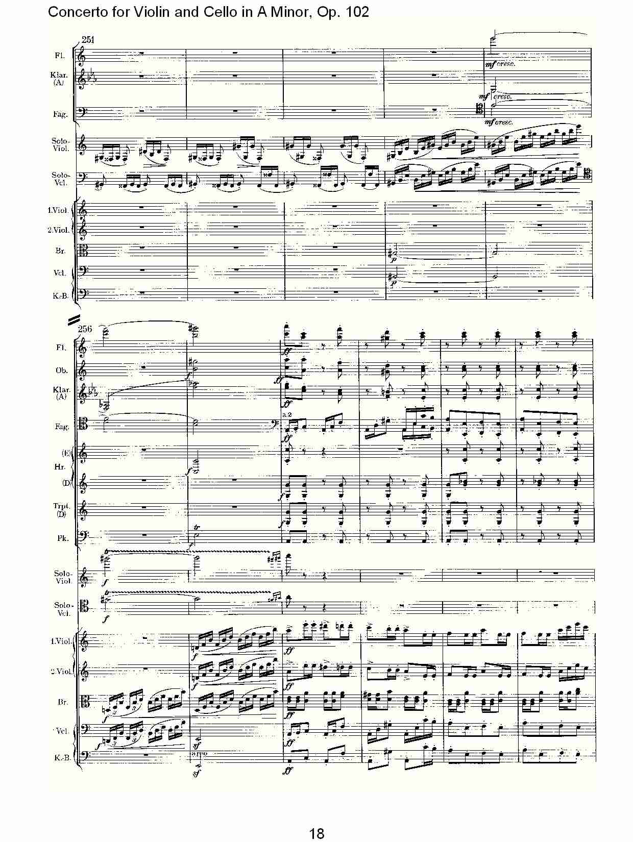 A小调小提琴与大提琴协奏曲, Op.102第三乐章（四）总谱（图3）