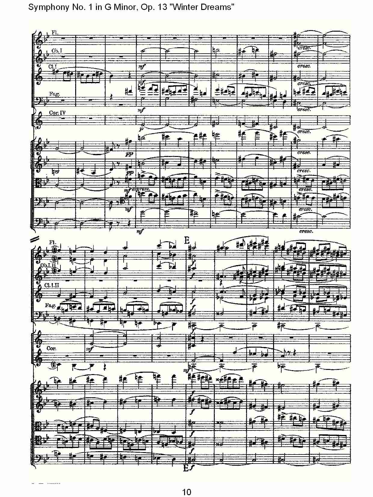 G小调第一交响曲,Op.13冬天的梦幻第一乐章（二）总谱（图5）
