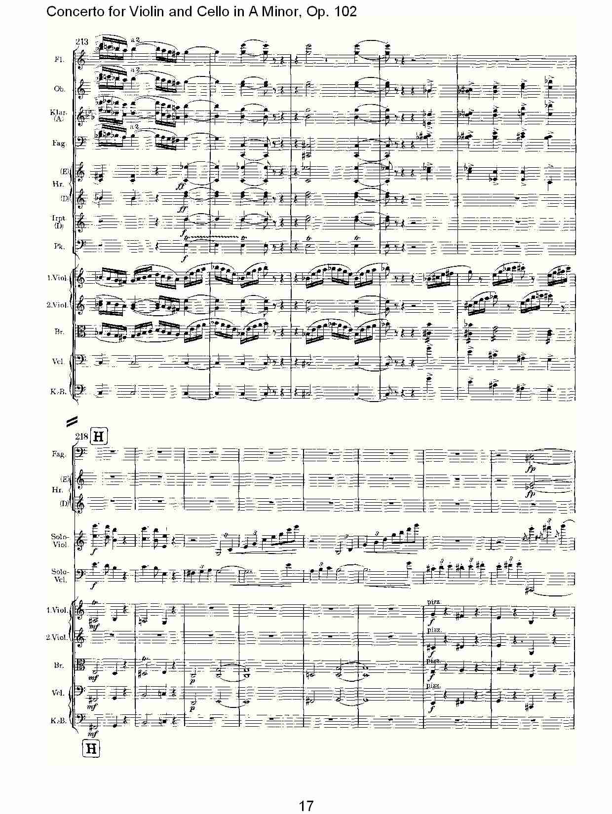 A小调小提琴与大提琴协奏曲, Op.102第一乐章（四）总谱（图2）