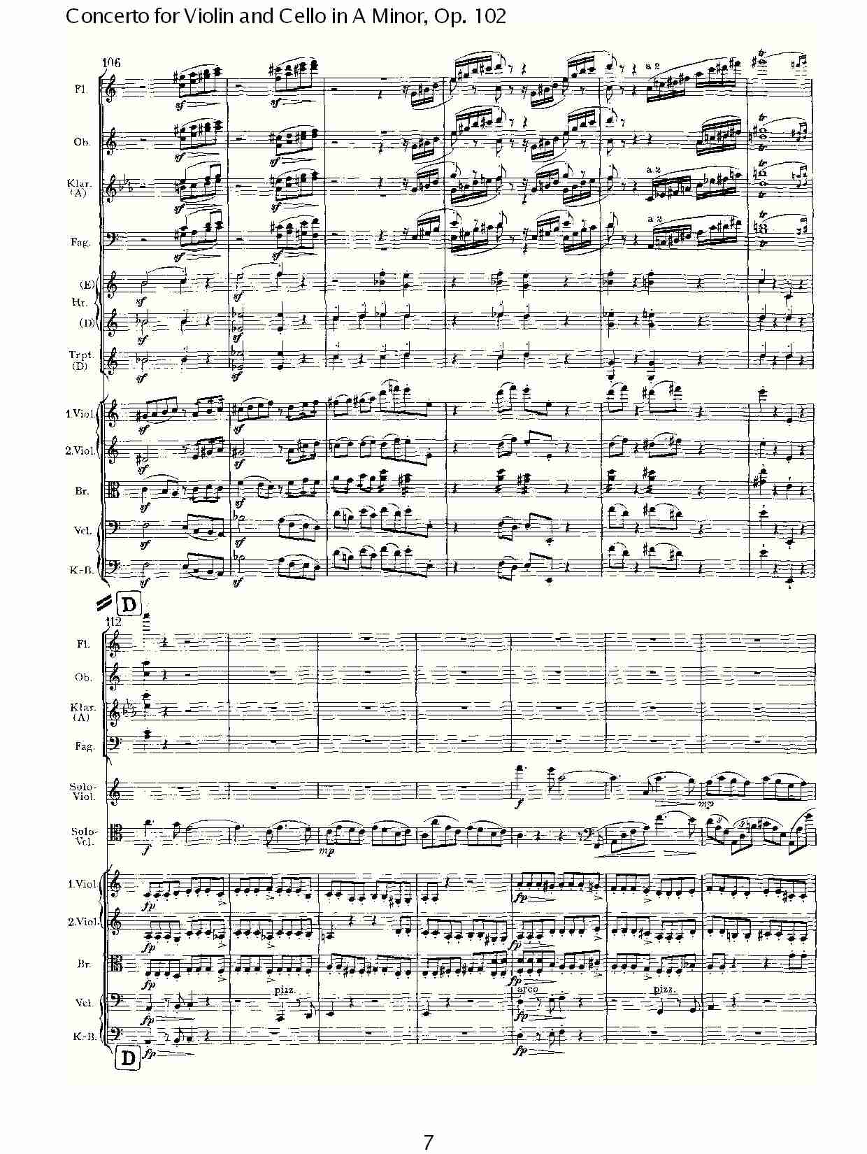 A小调小提琴与大提琴协奏曲, Op.102第一乐章（二）总谱（图2）