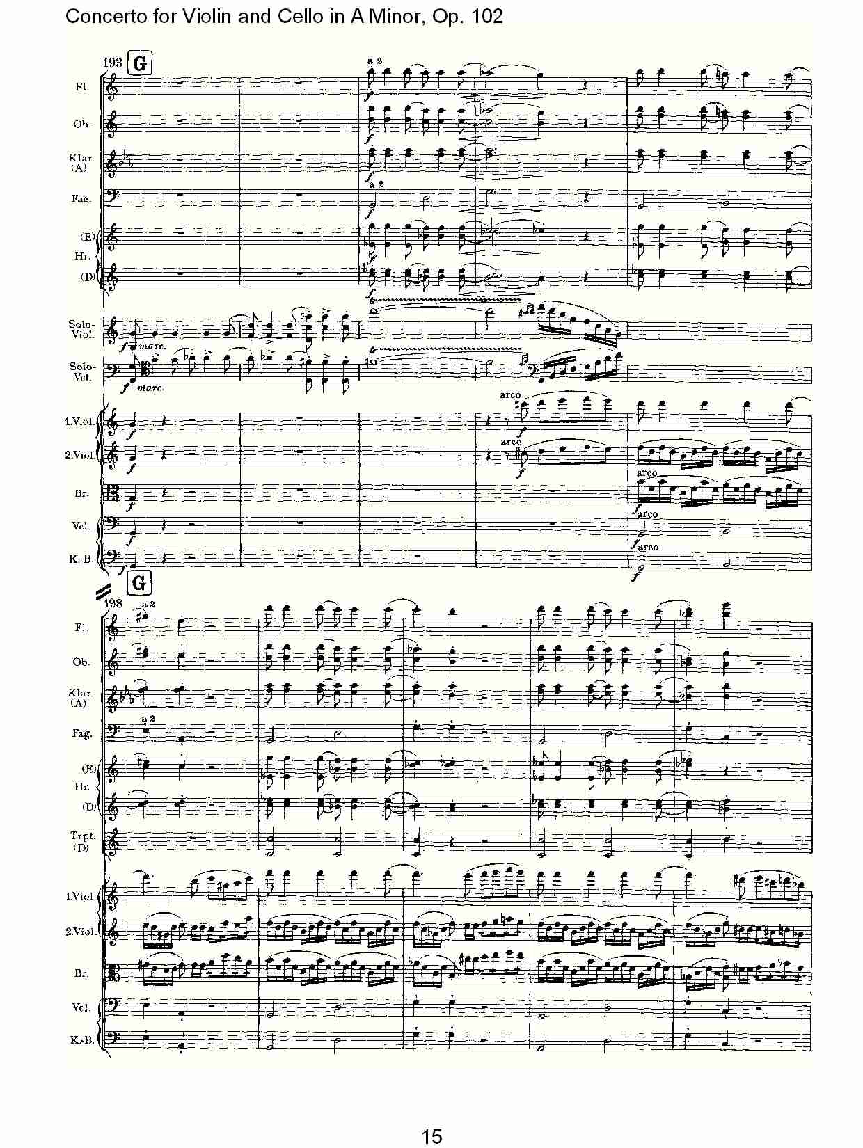 A小调小提琴与大提琴协奏曲, Op.102第一乐章（三）总谱（图5）
