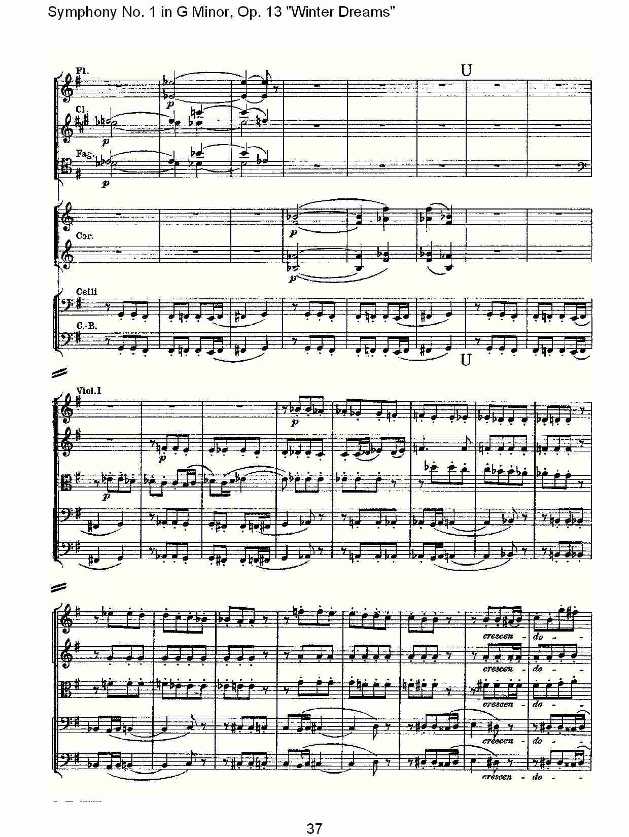 G小调第一交响曲,Op.13冬天的梦幻第一乐章（八）总谱（图2）