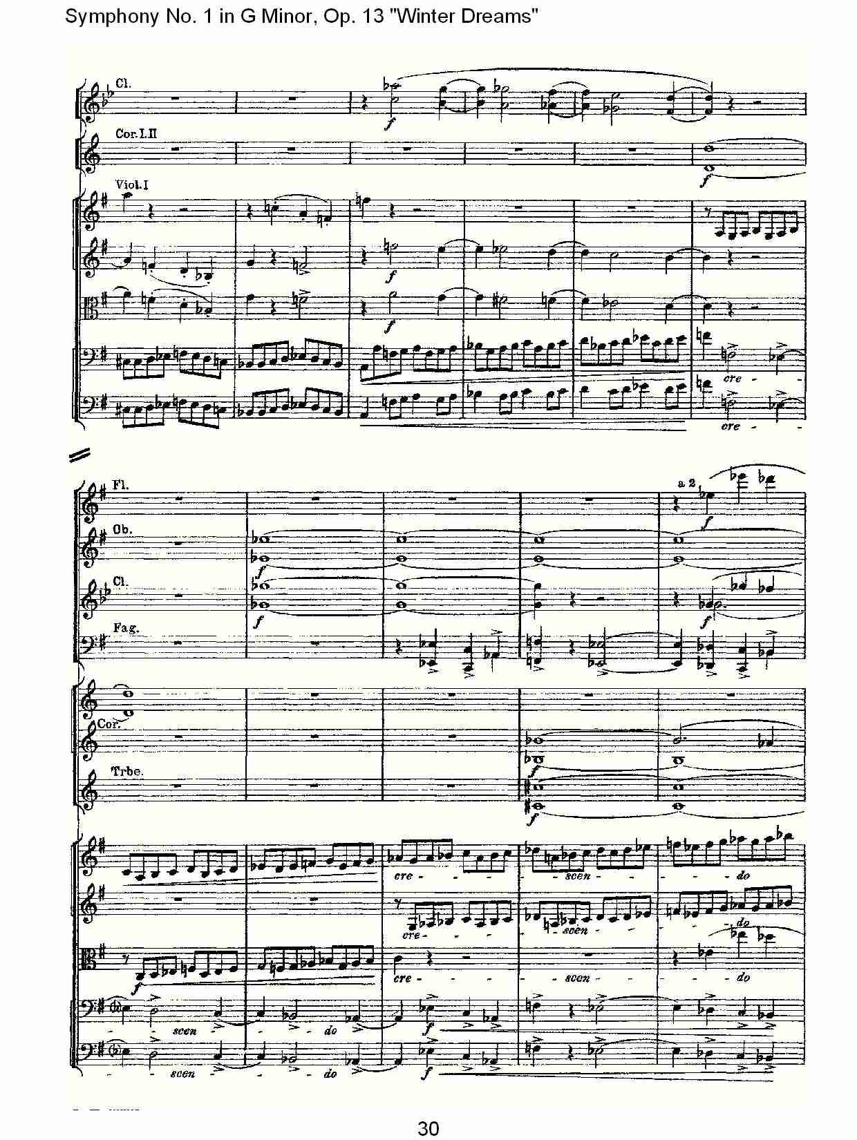 G小调第一交响曲,Op.13冬天的梦幻第四乐章（六）总谱（图5）