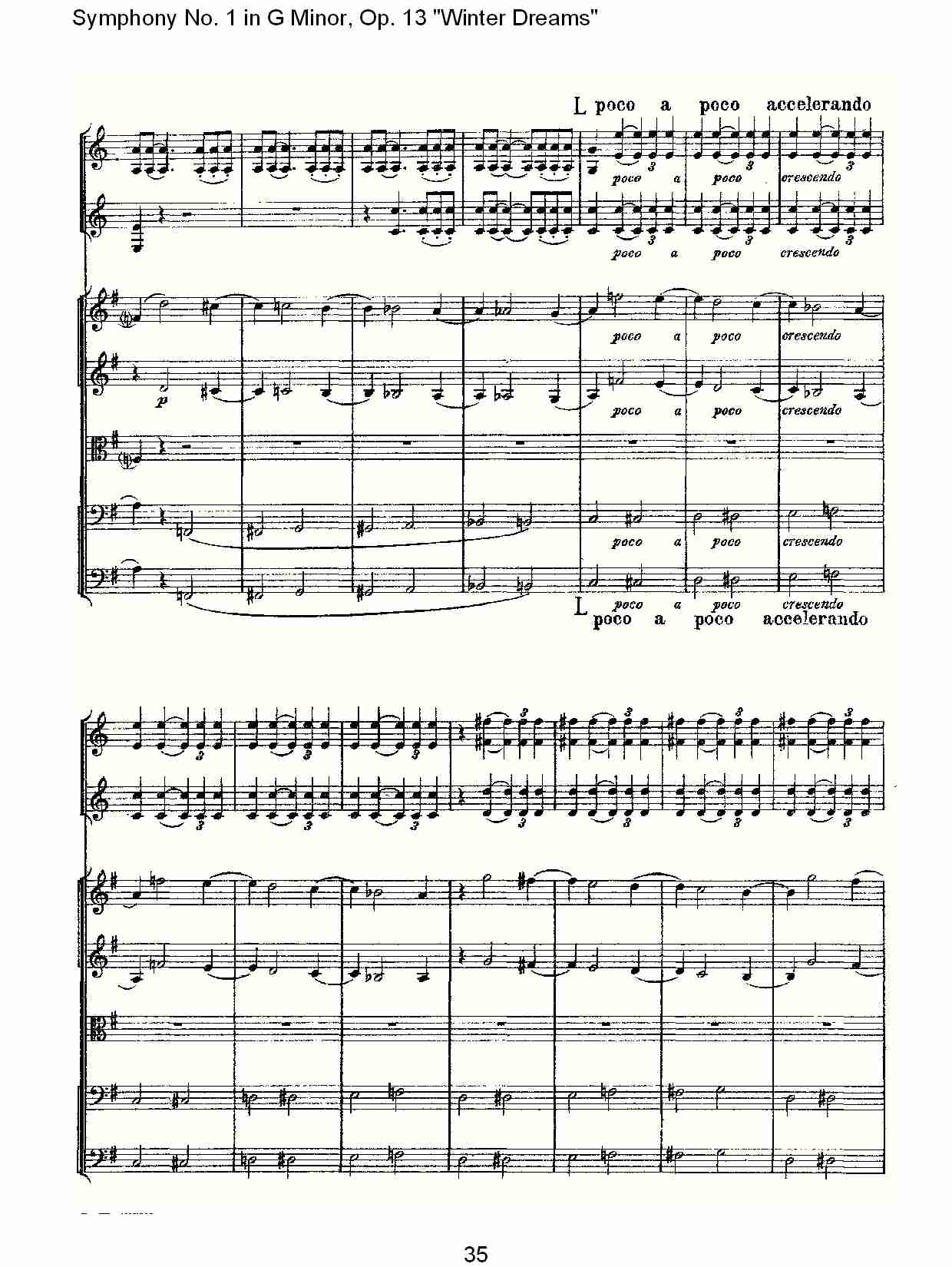 G小调第一交响曲,Op.13冬天的梦幻第四乐章（七）总谱（图5）