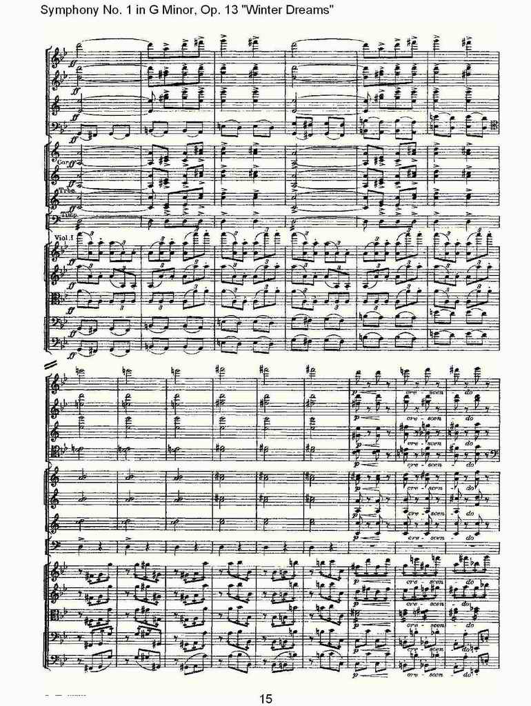 G小调第一交响曲,Op.13冬天的梦幻第一乐章（三）总谱（图5）