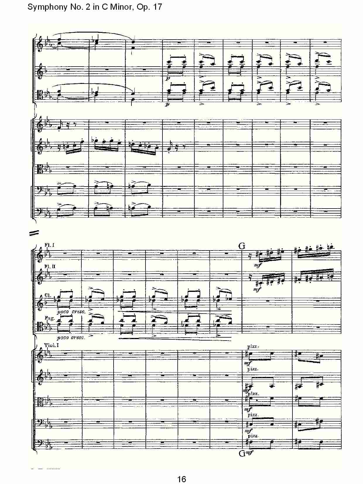 C小调第二交响曲, Op.17第三乐章（四）总谱（图1）