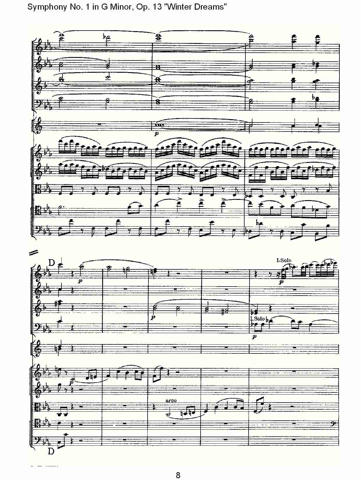 G小调第一交响曲,Op.13冬天的梦幻第二乐章（二）总谱（图3）