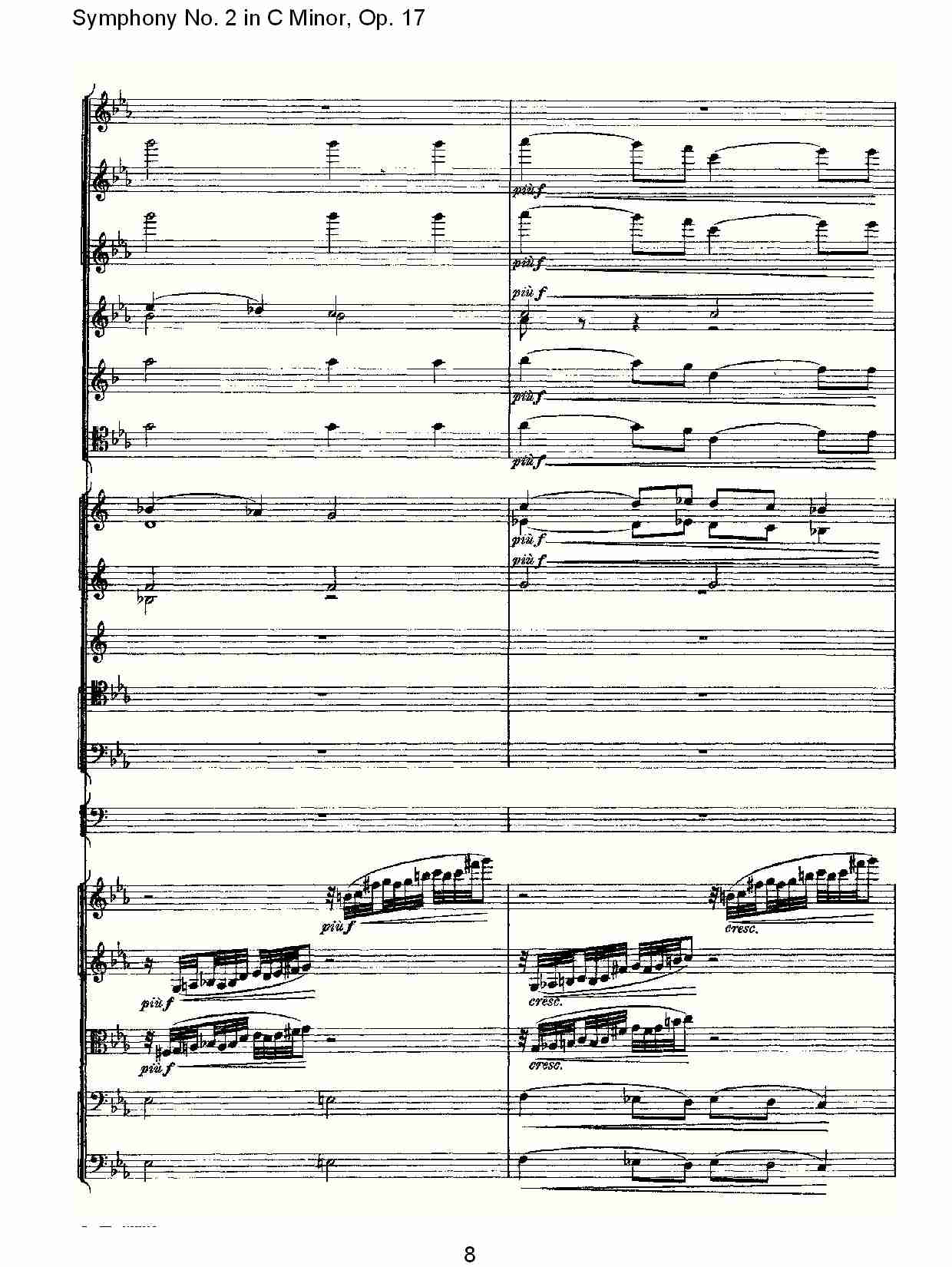 C小调第二交响曲, Op.17第一乐章（二）总谱（图3）