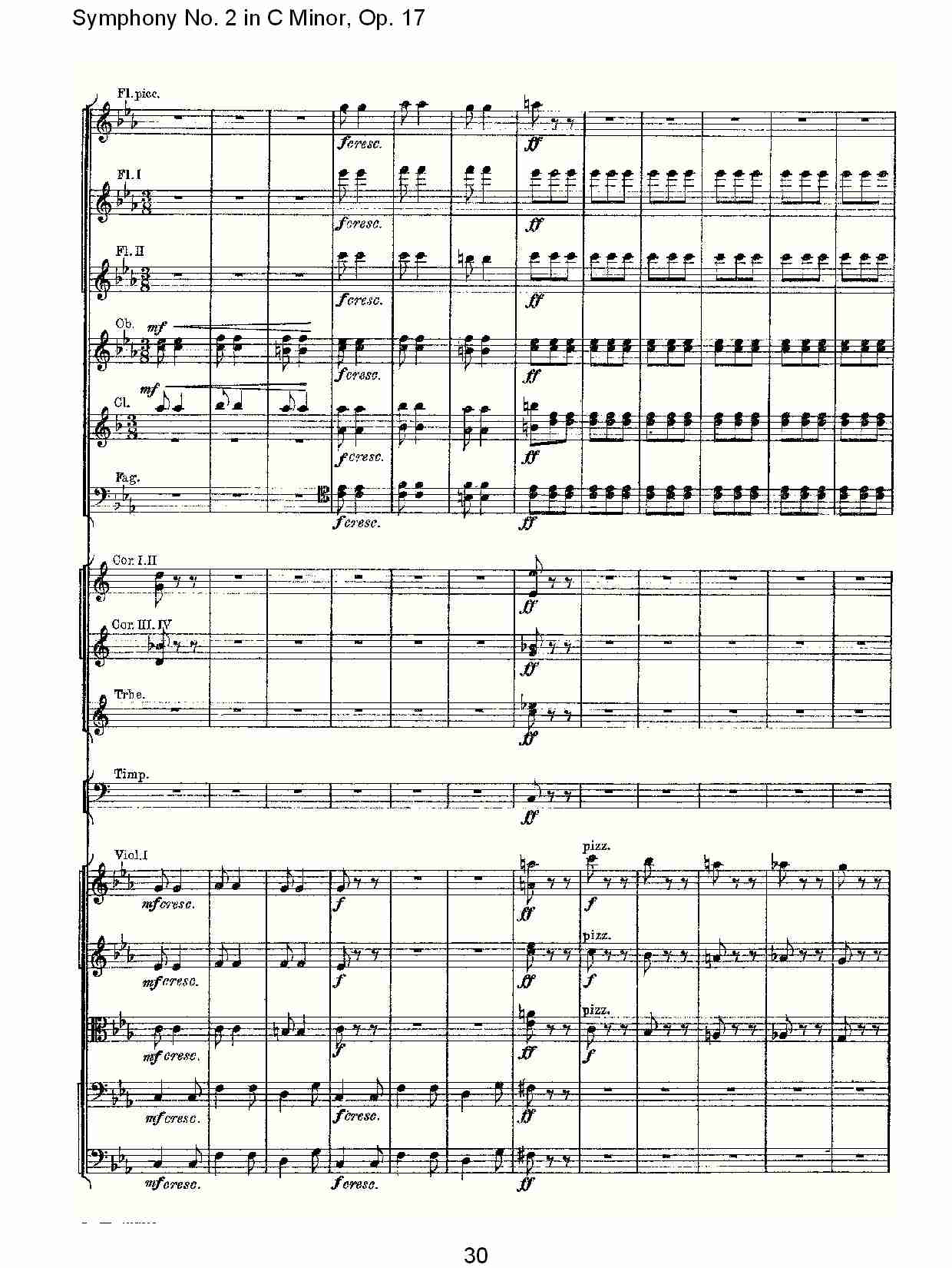 C小调第二交响曲, Op.17第三乐章（六）总谱（图5）