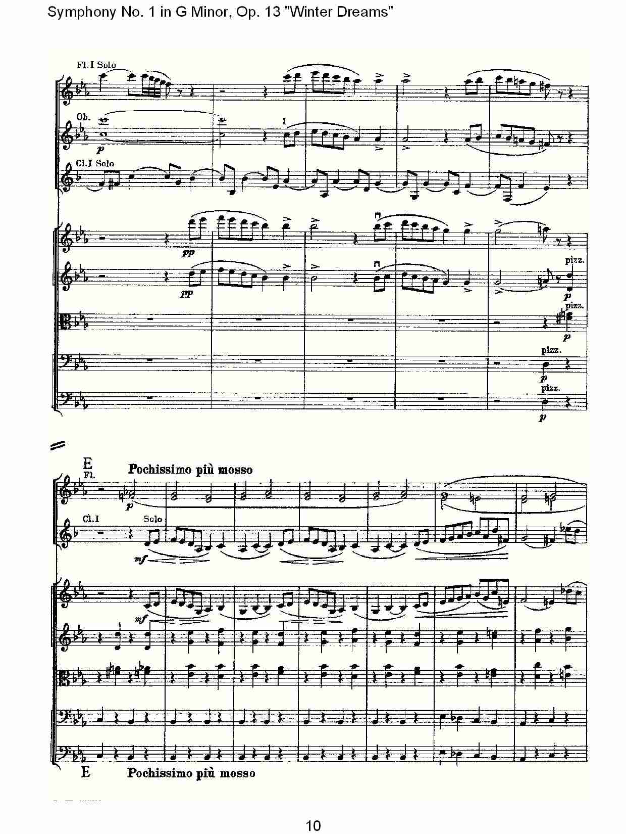 G小调第一交响曲,Op.13冬天的梦幻第二乐章（二）总谱（图5）