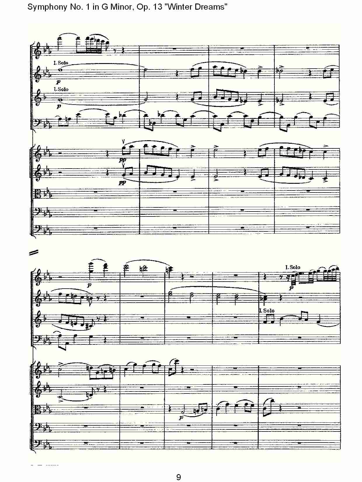 G小调第一交响曲,Op.13冬天的梦幻第二乐章（二）总谱（图4）