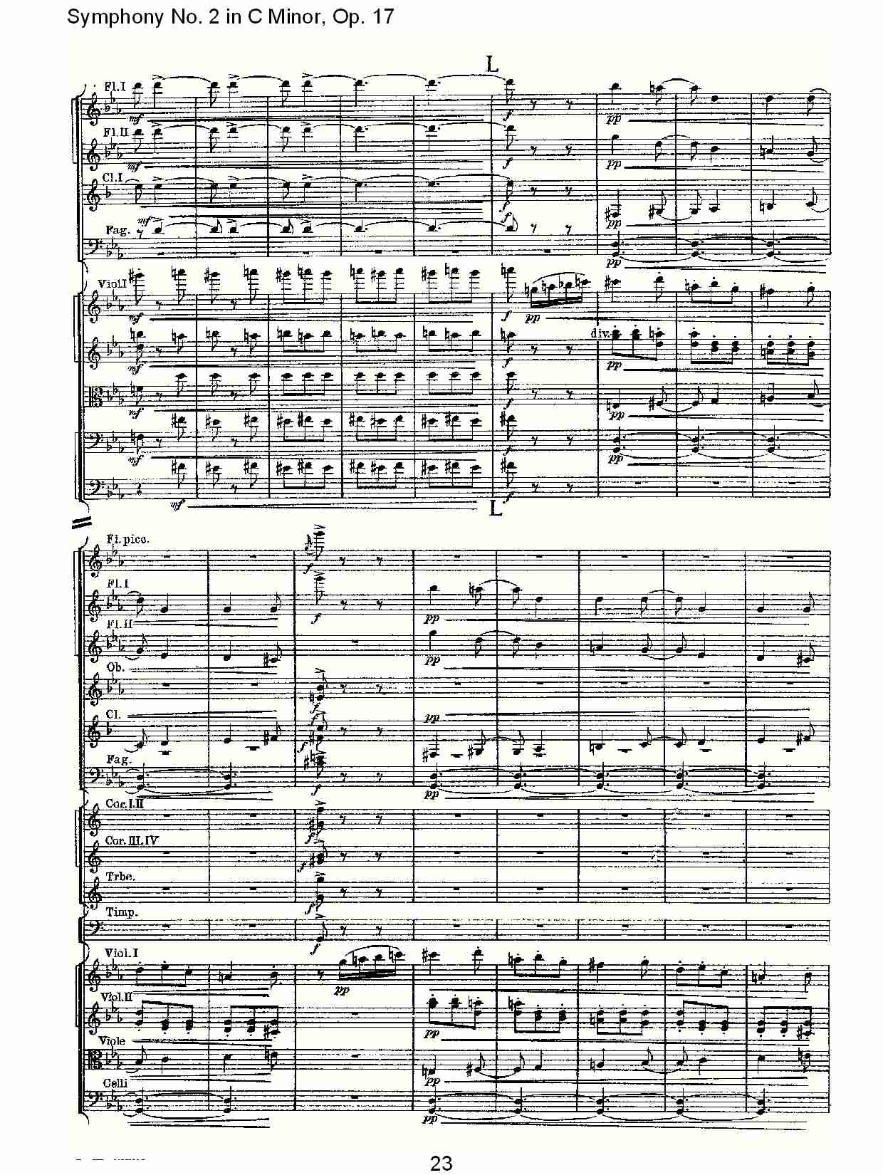 C小调第二交响曲, Op.17第三乐章（五）总谱（图3）