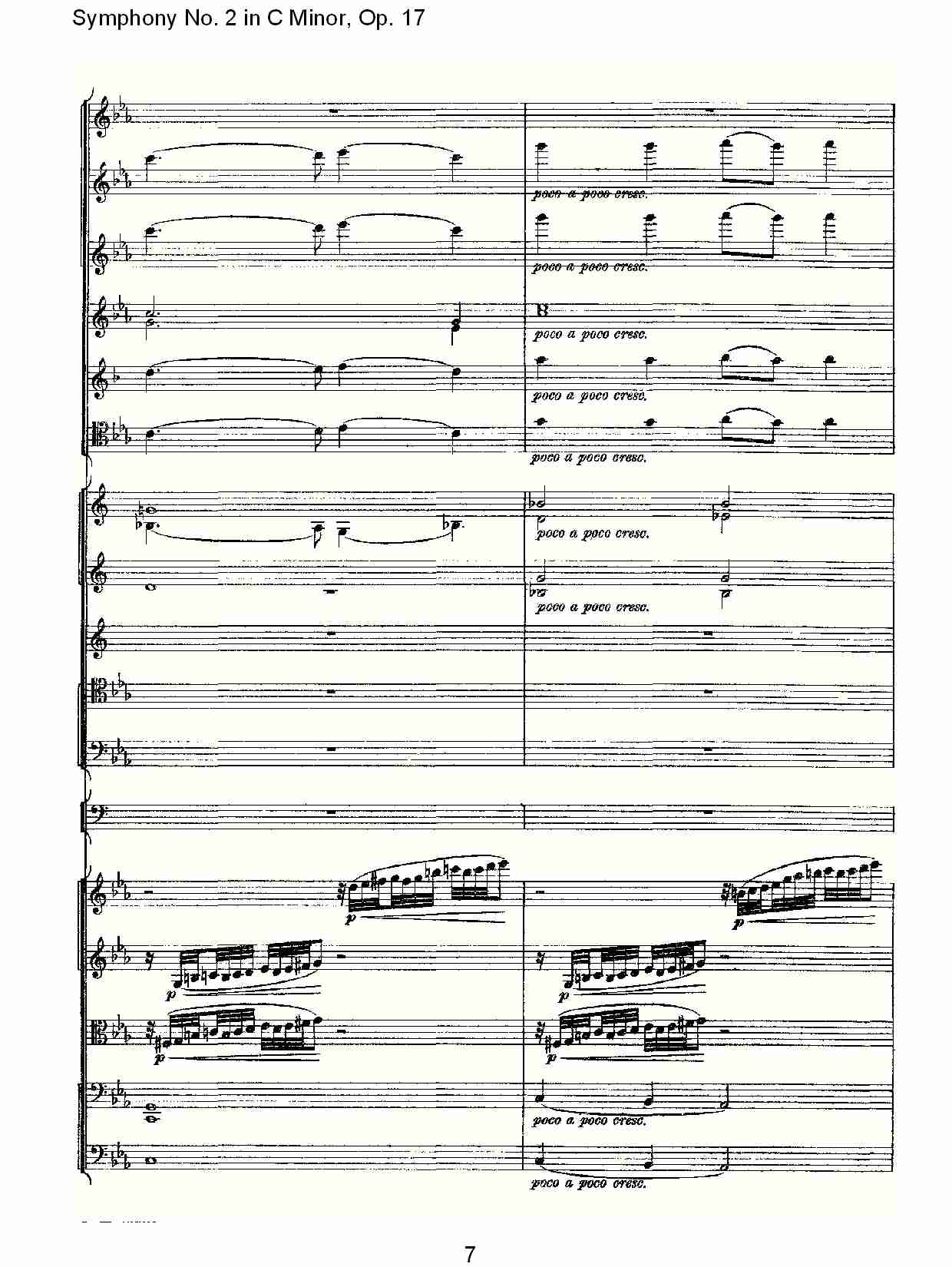 C小调第二交响曲, Op.17第一乐章（二）总谱（图2）