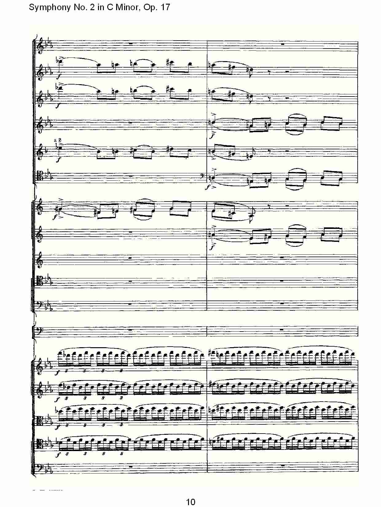 C小调第二交响曲, Op.17第一乐章（二）总谱（图5）