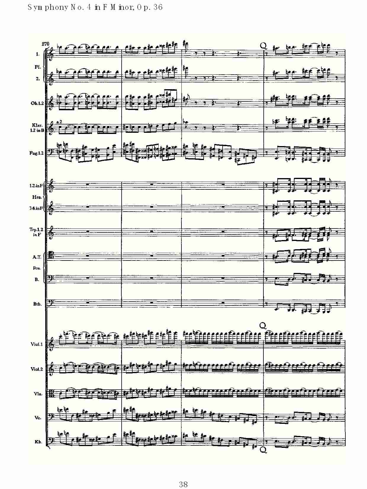 F小调第四交响曲,  Op. 36 第一乐章（八）总谱（图3）