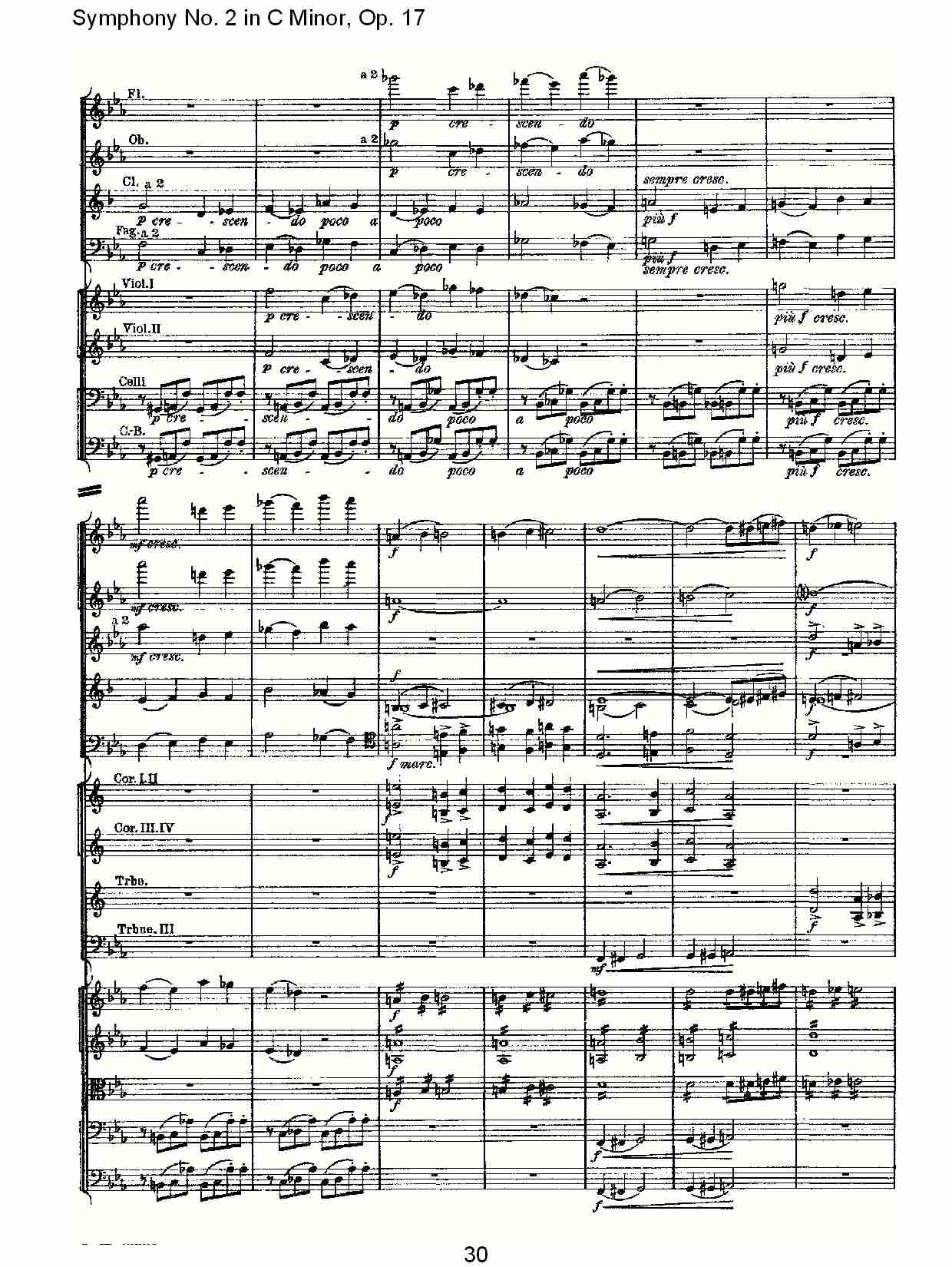C小调第二交响曲, Op.17第一乐章（六）总谱（图5）