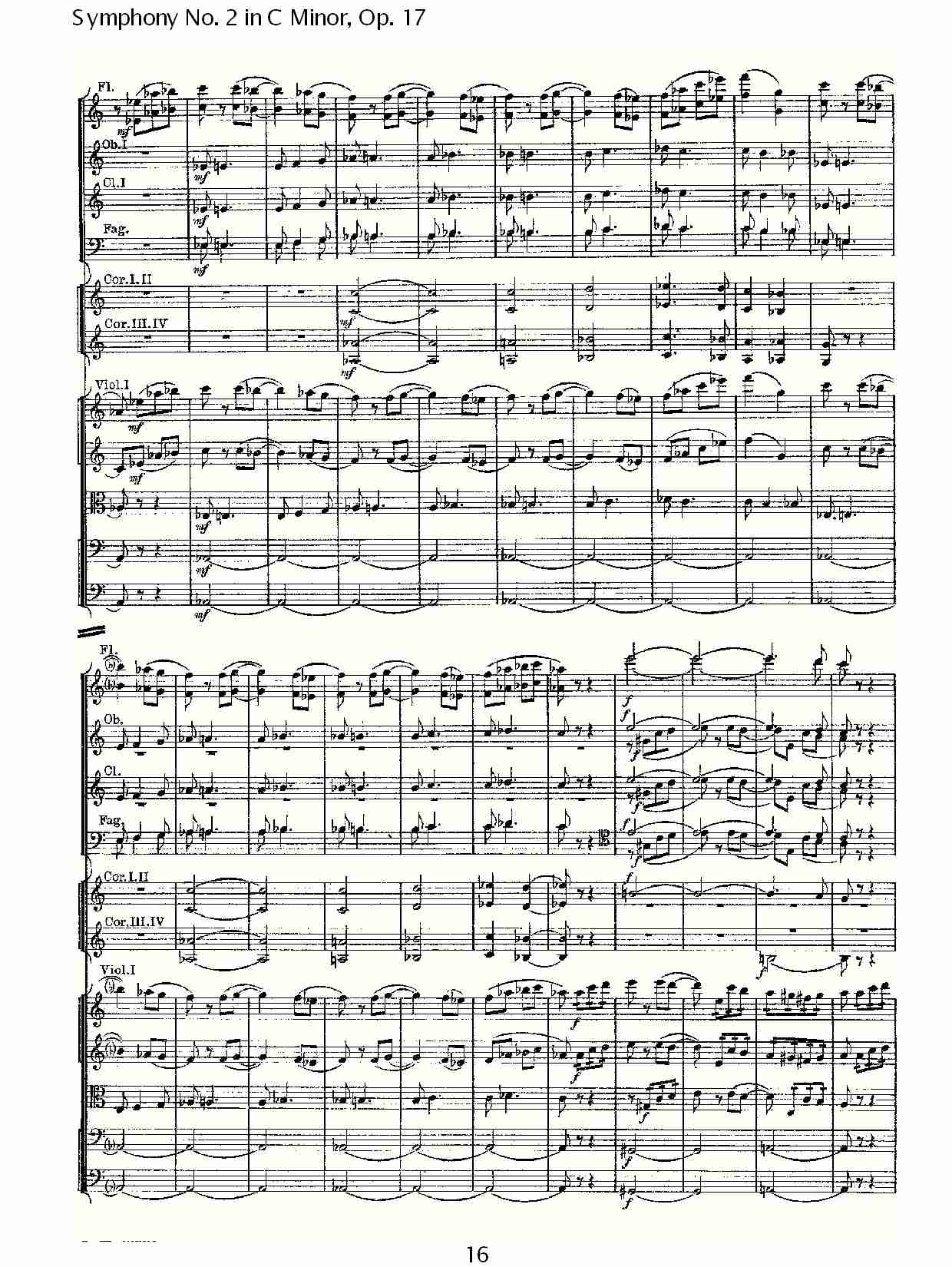 C小调第二交响曲, Op.17第四乐章（四）总谱（图1）