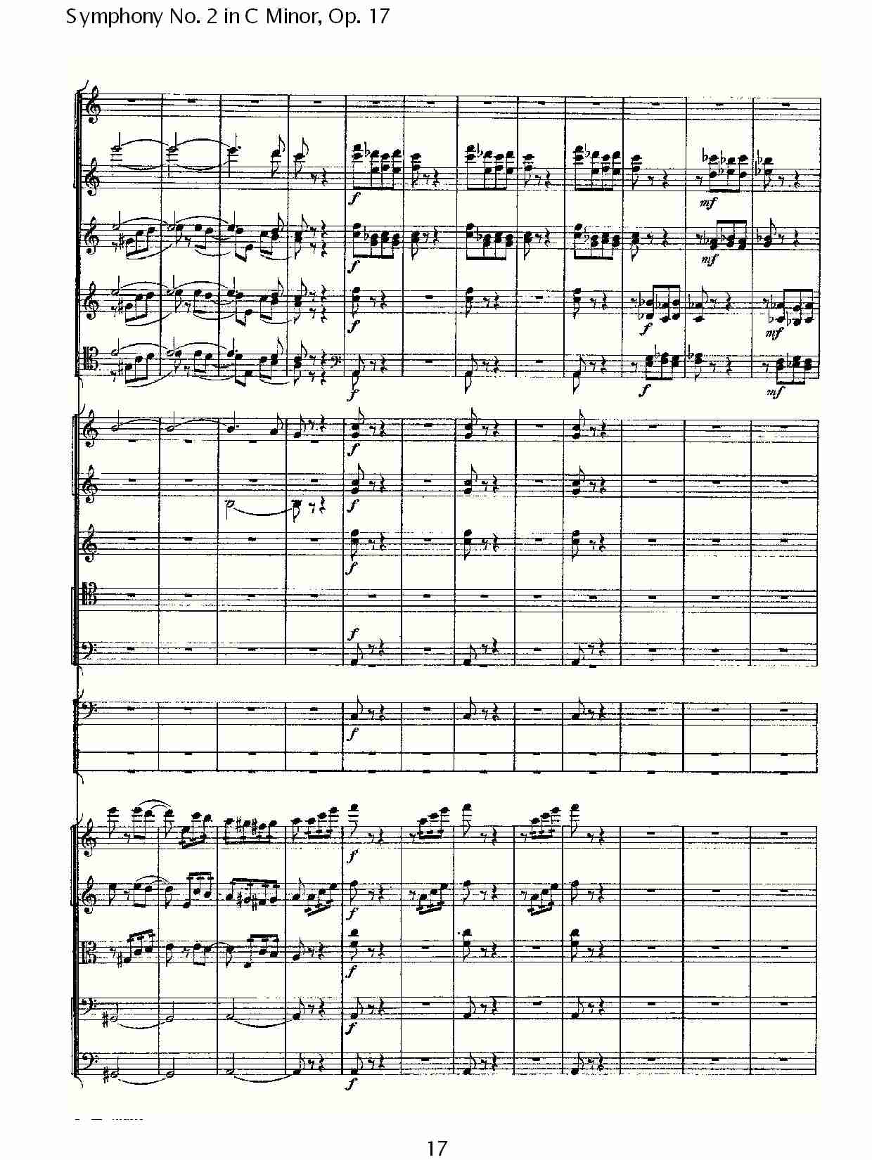 C小调第二交响曲, Op.17第四乐章（四）总谱（图2）