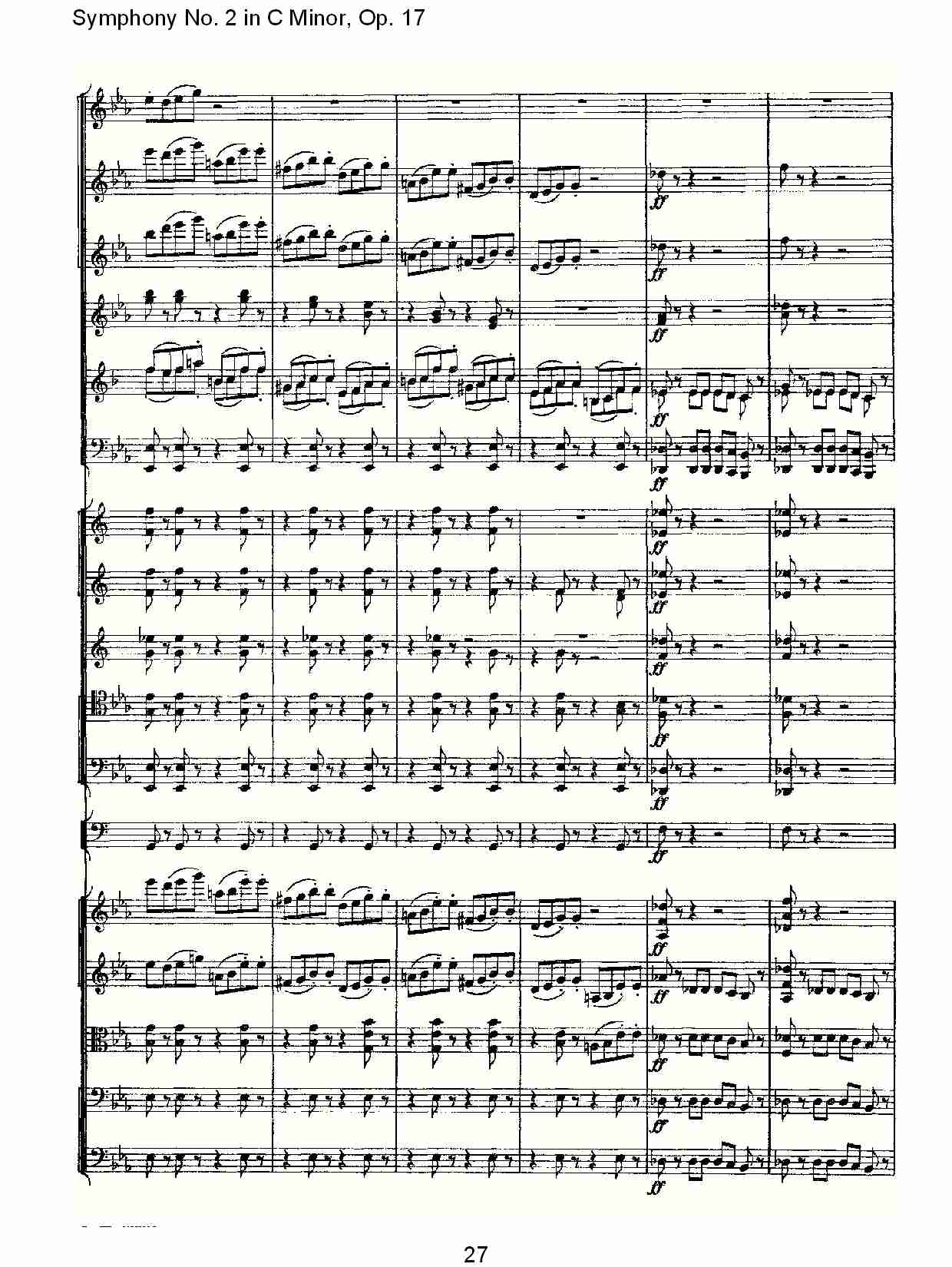 C小调第二交响曲, Op.17第一乐章（六）总谱（图2）