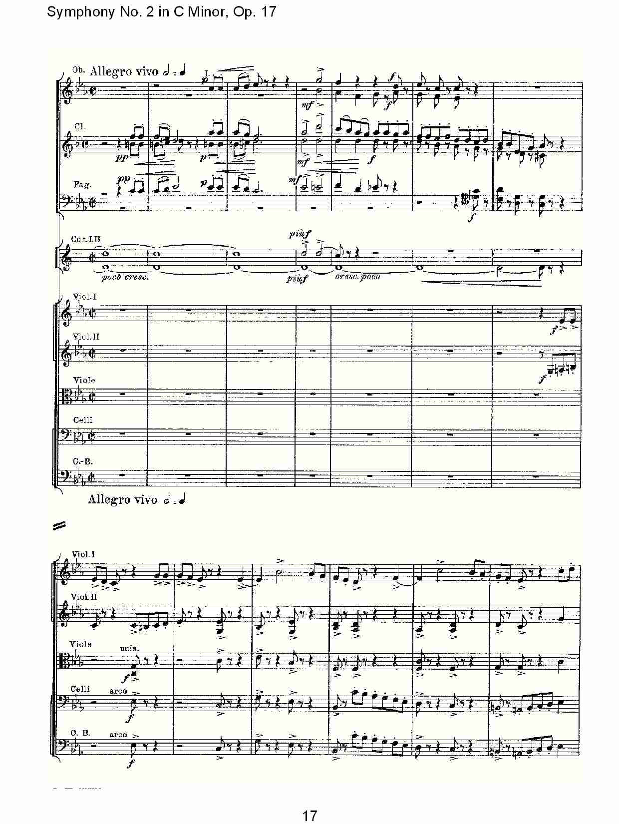 C小调第二交响曲, Op.17第一乐章（四）总谱（图2）