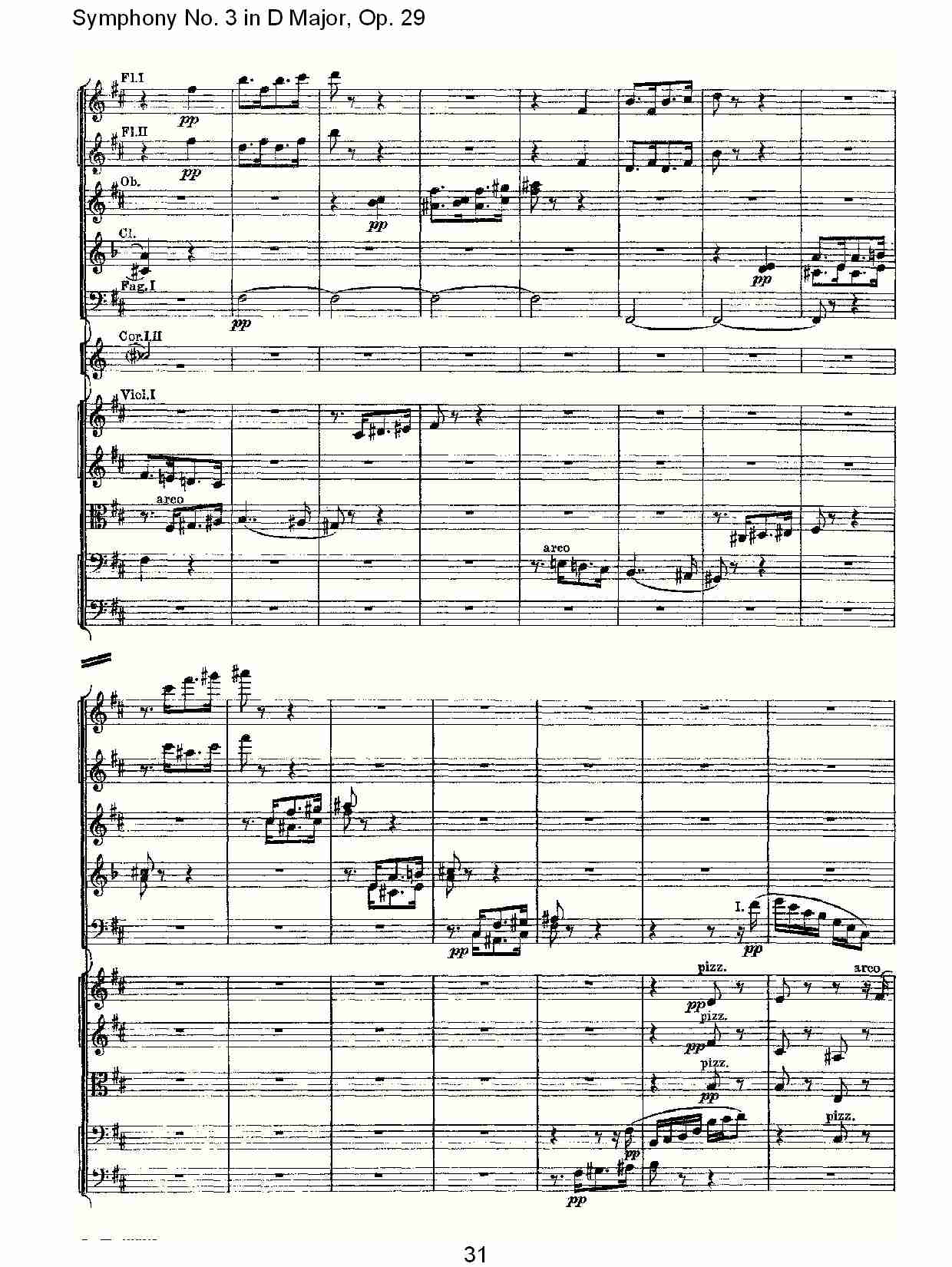 D大调第三交响曲,  Op.29 第四乐章（七）总谱（图1）