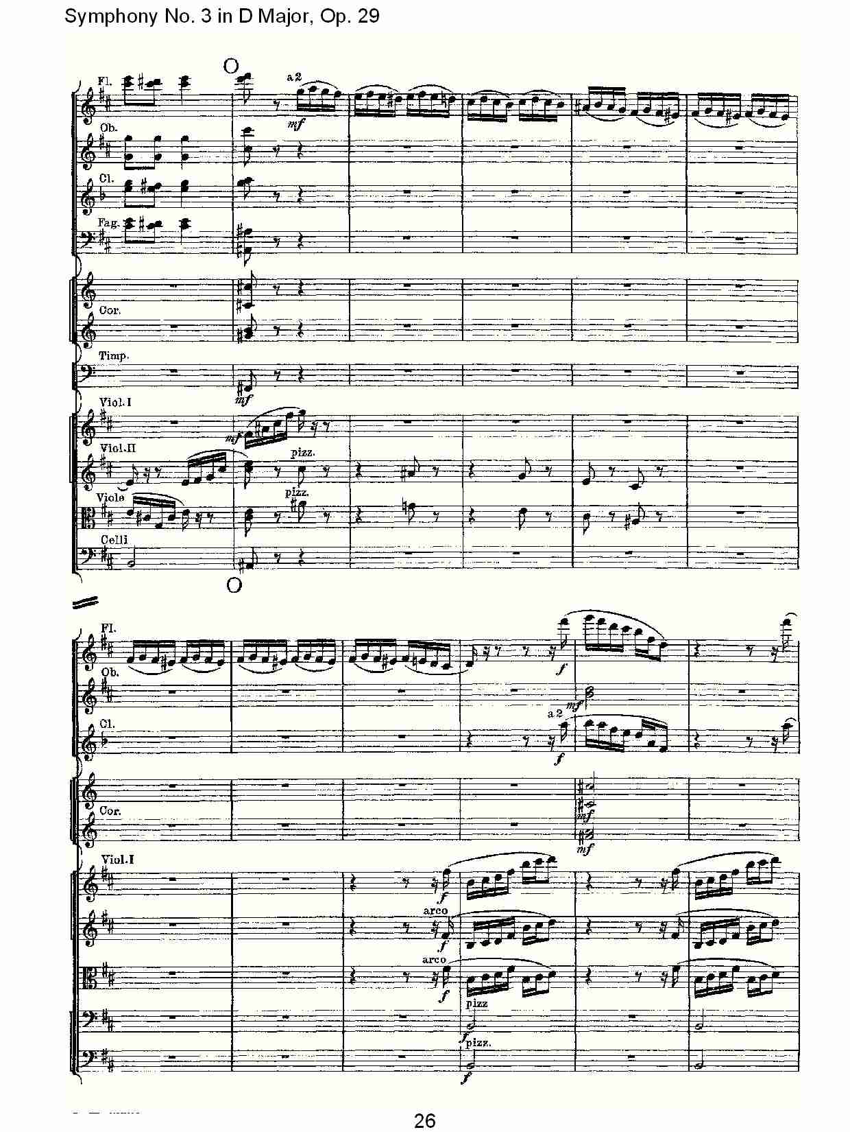 D大调第三交响曲,  Op.29 第四乐章（六）总谱（图1）