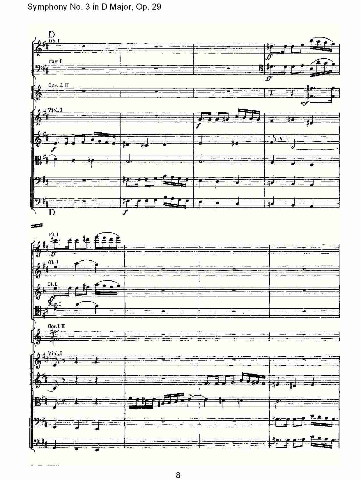D大调第三交响曲,  Op.29 第五乐章（二）总谱（图3）