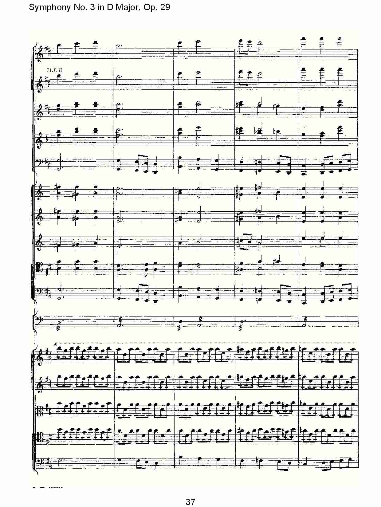 D大调第三交响曲,  Op.29 第五乐章（八）总谱（图2）