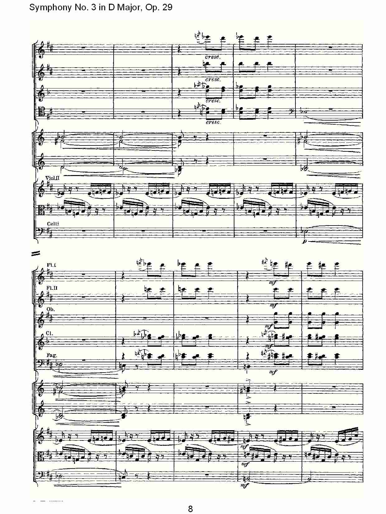D大调第三交响曲,  Op.29 第四乐章（二）总谱（图3）