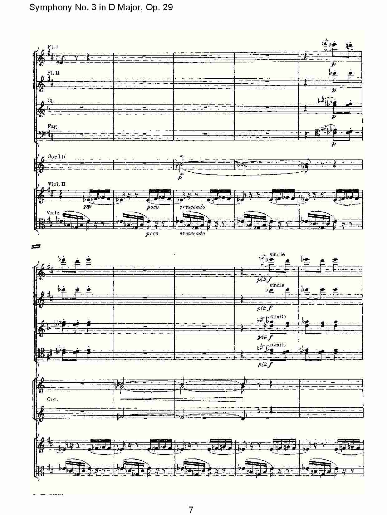D大调第三交响曲,  Op.29 第四乐章（二）总谱（图2）
