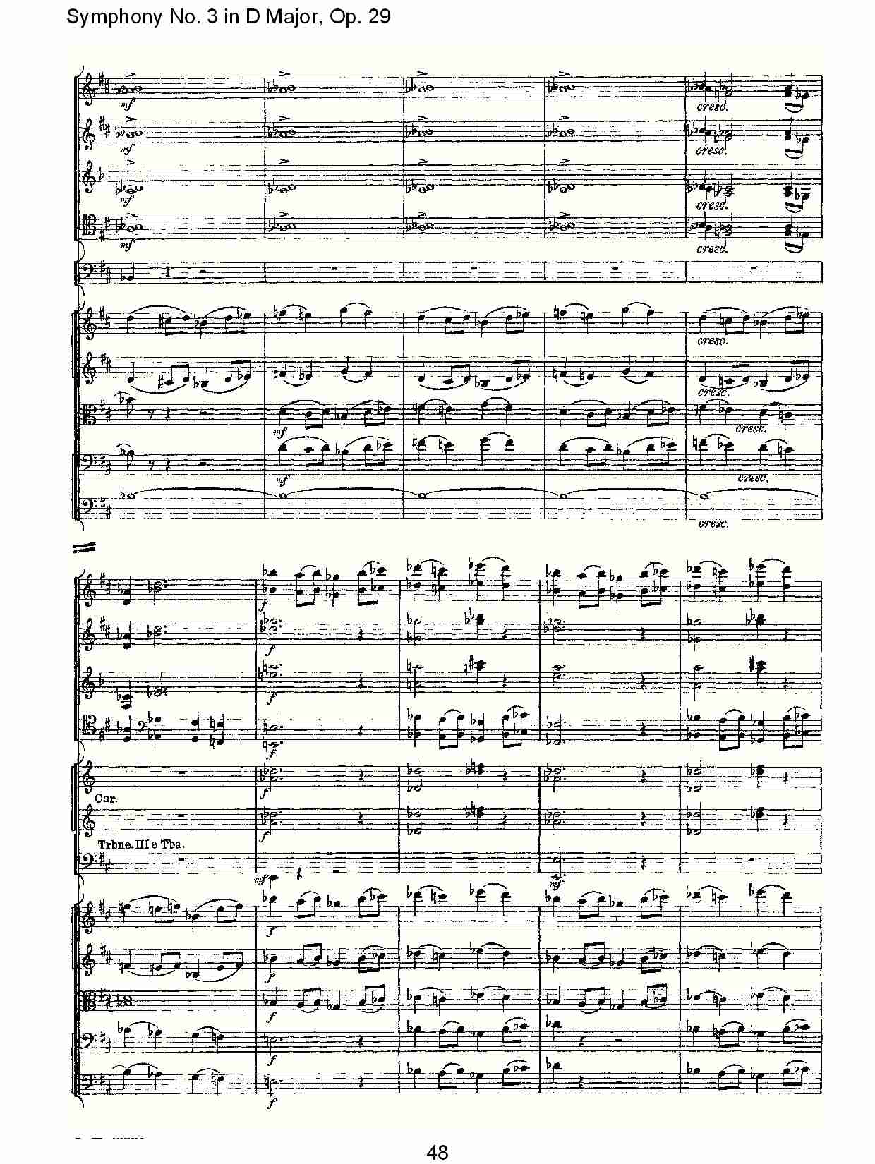 D大调第三交响曲,  Op.29 第一乐章（十）总谱（图3）