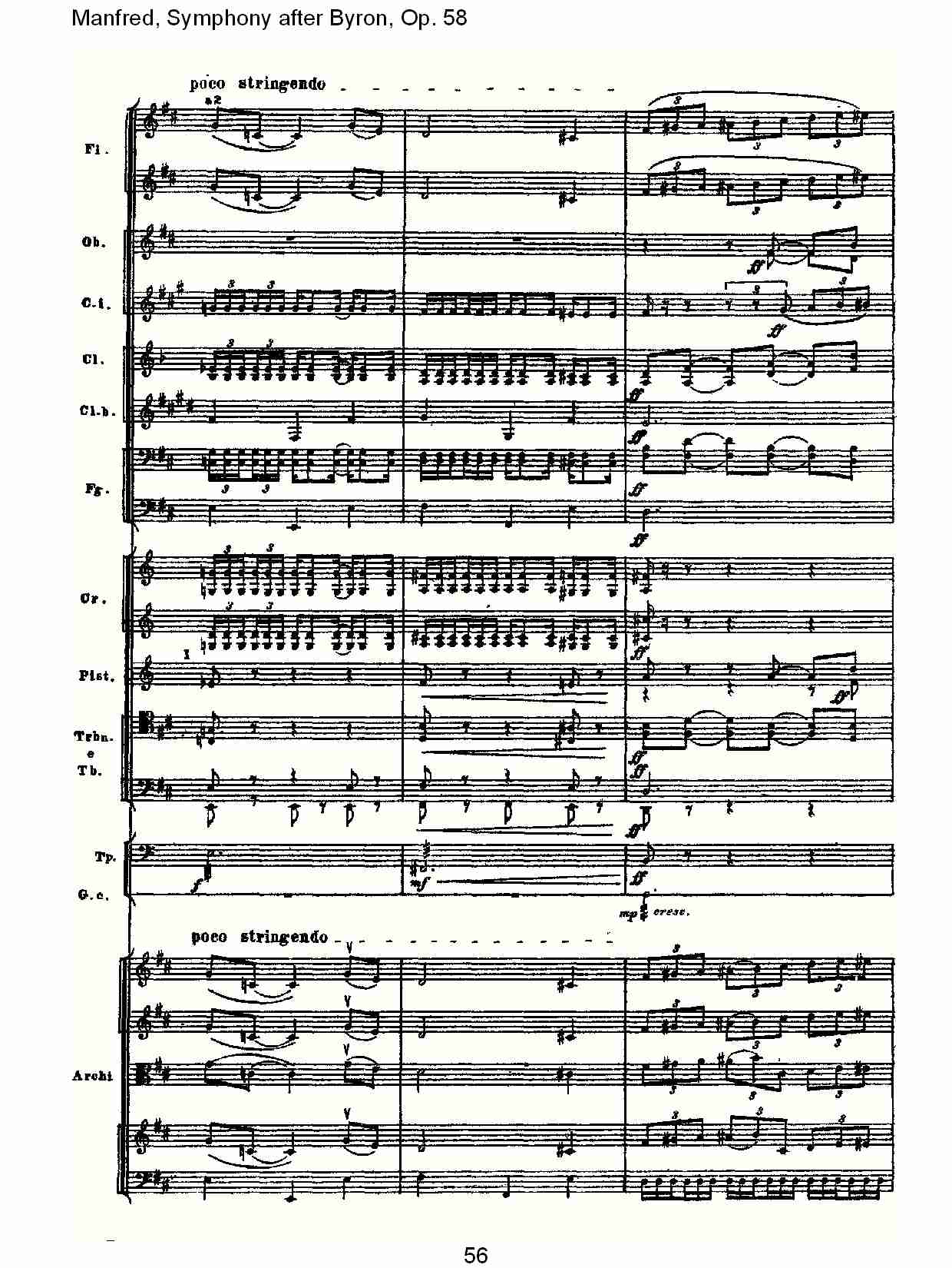 Manfred, Symphony after Byron, Op.58第一乐章（十二）总谱（图1）