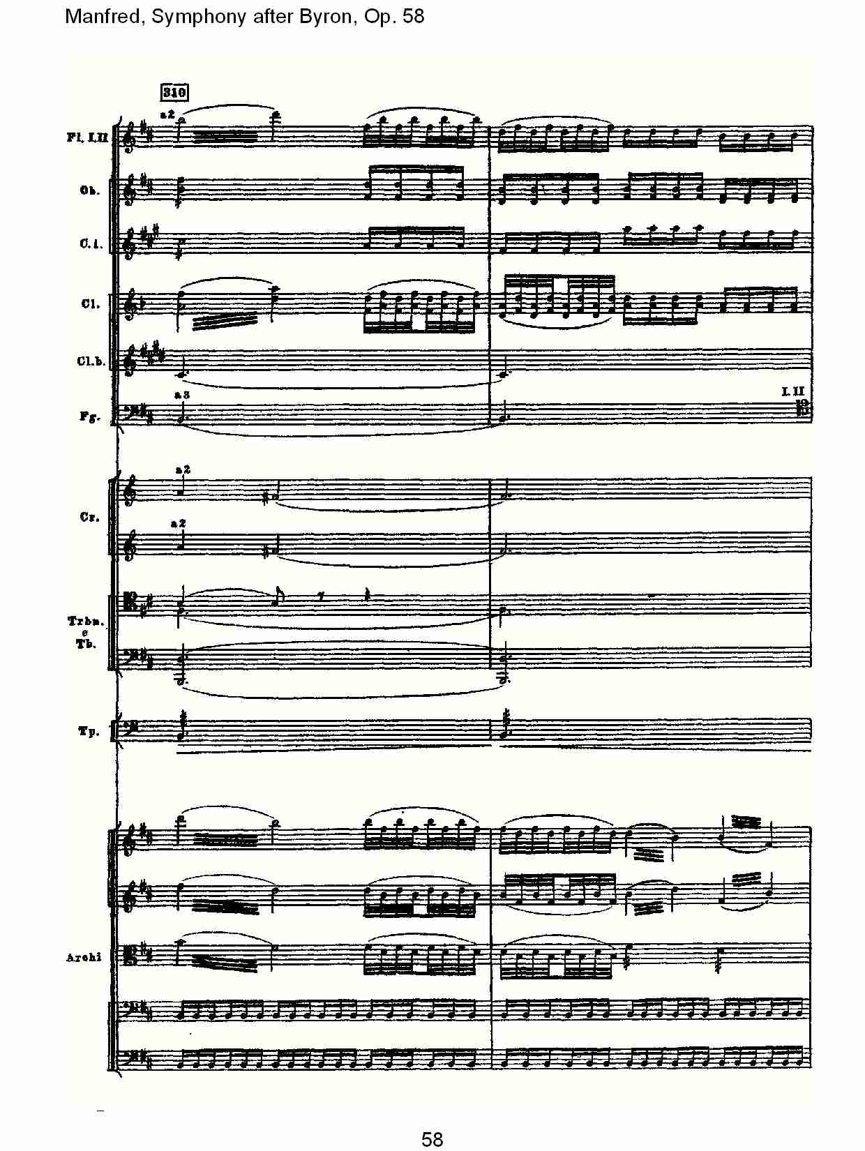Manfred, Symphony after Byron, Op.58第一乐章（十二）总谱（图3）
