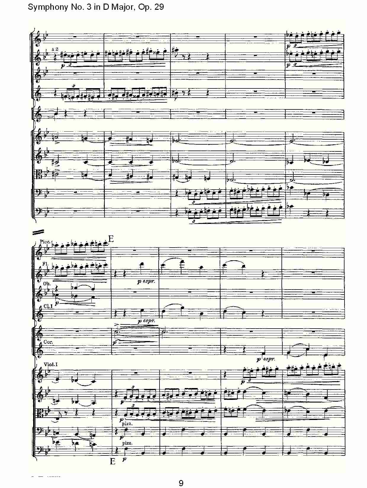 D大调第三交响曲,  Op.29 第二乐章（二）总谱（图4）