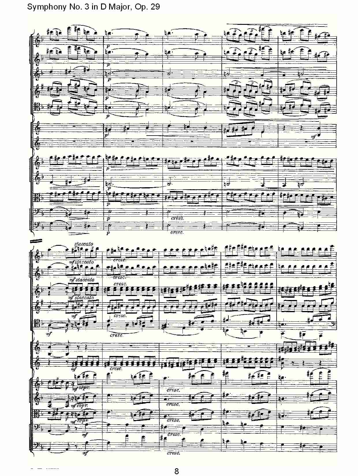 D大调第三交响曲,  Op.29 第三乐章（二）总谱（图3）