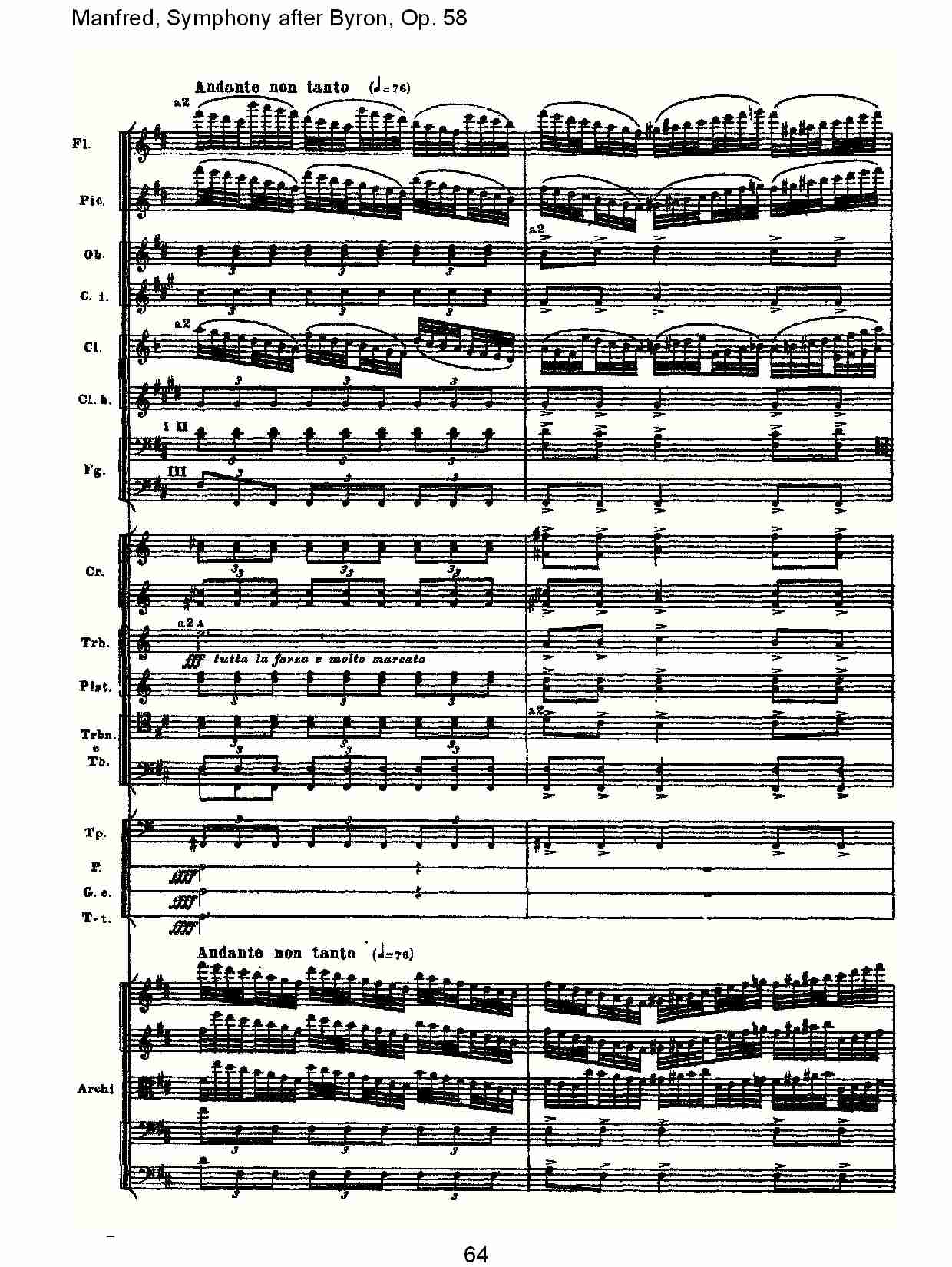 Manfred, Symphony after Byron, Op.58第一乐章（十三）总谱（图4）