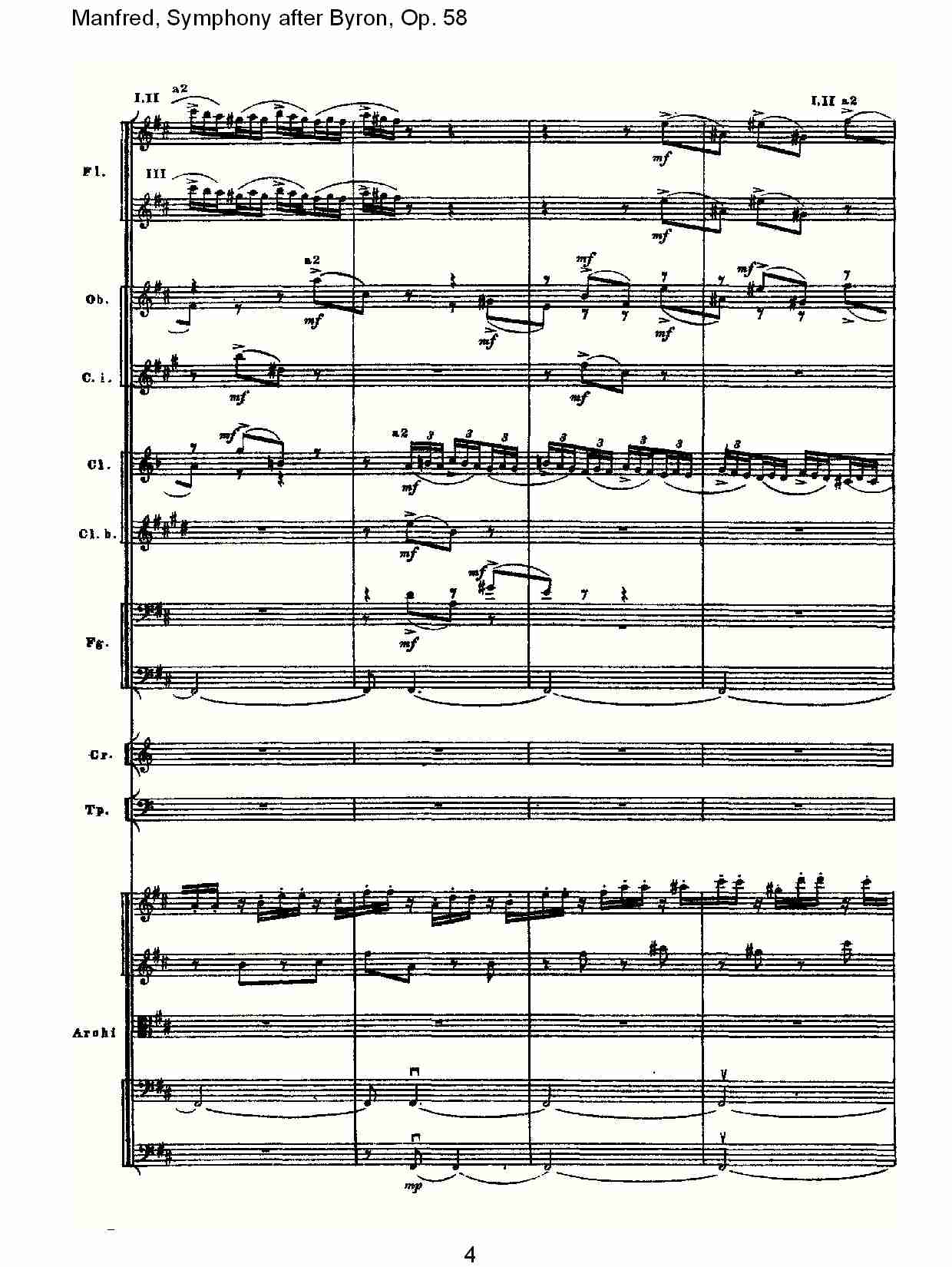 Manfred, Symphony after Byron, Op.58第二乐章（一）总谱（图4）