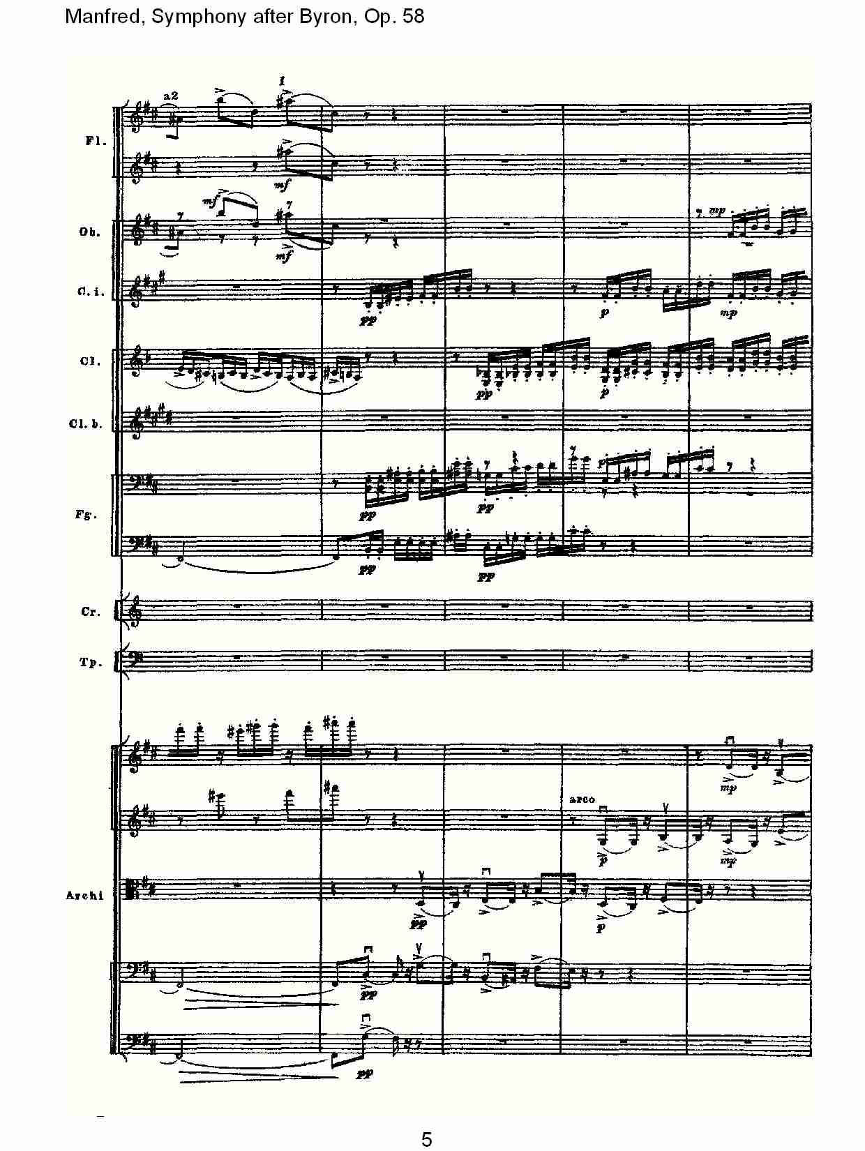 Manfred, Symphony after Byron, Op.58第二乐章（一）总谱（图5）