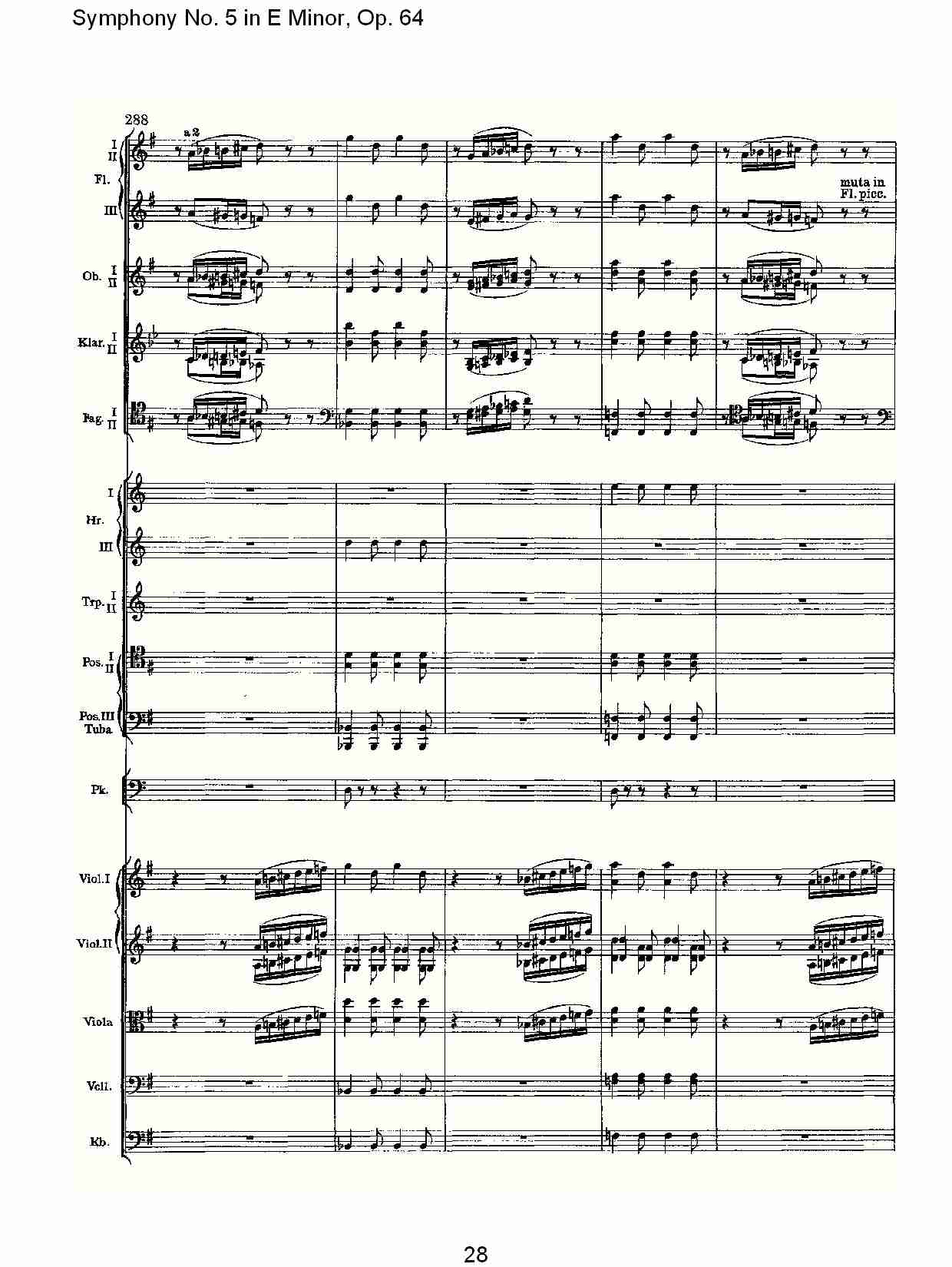 E小调第五交响曲,  Op.64第一乐章（六）总谱（图3）