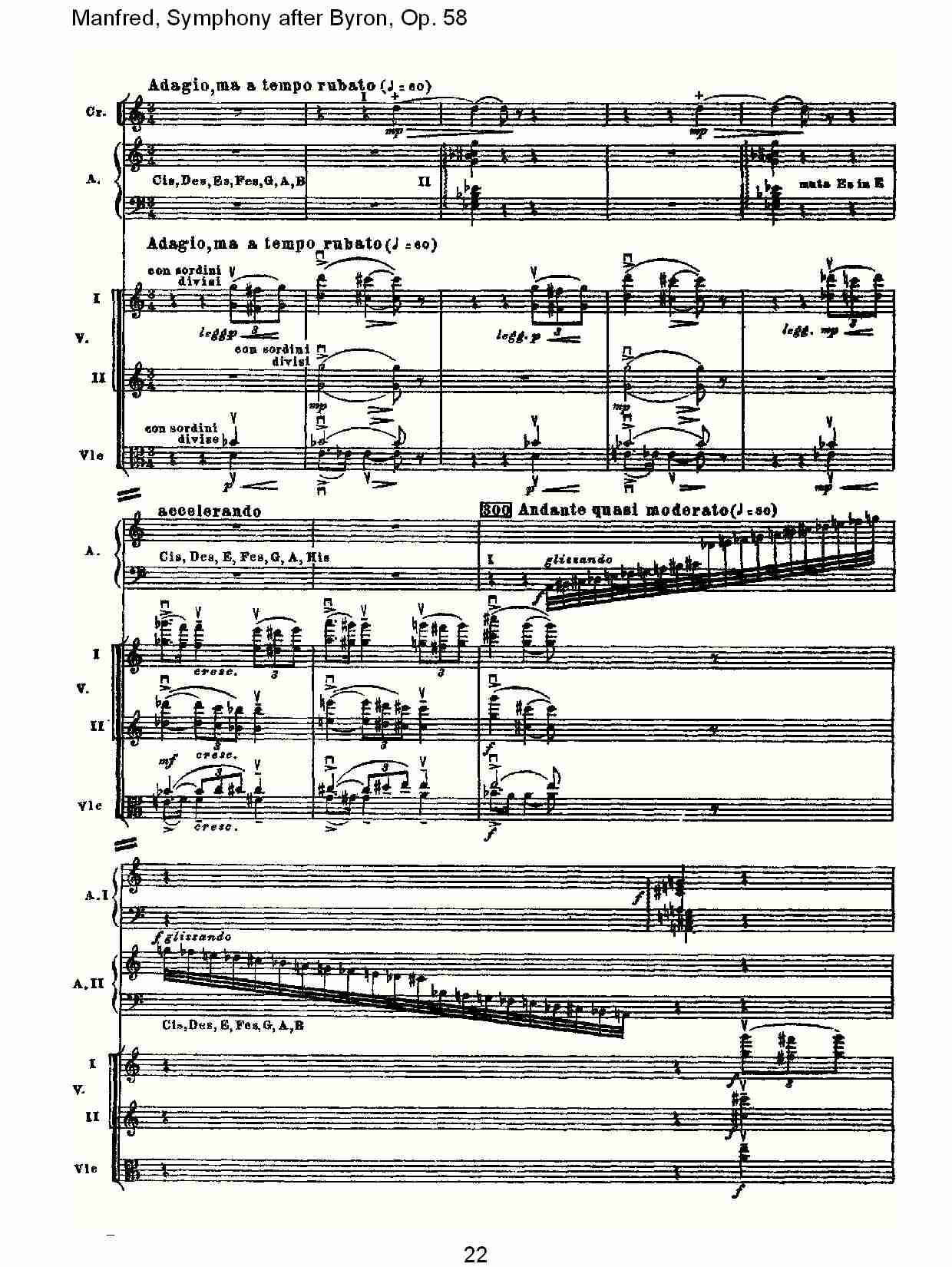Manfred, Symphony after Byron, Op.58第四乐章第二部（五）总谱（图2）