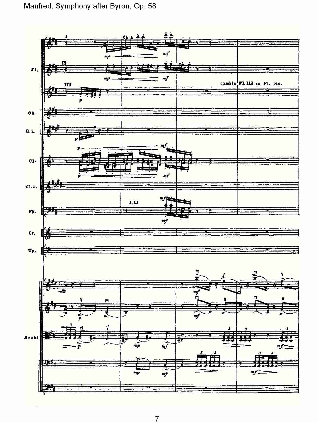 Manfred, Symphony after Byron, Op.58第二乐章（二）总谱（图2）