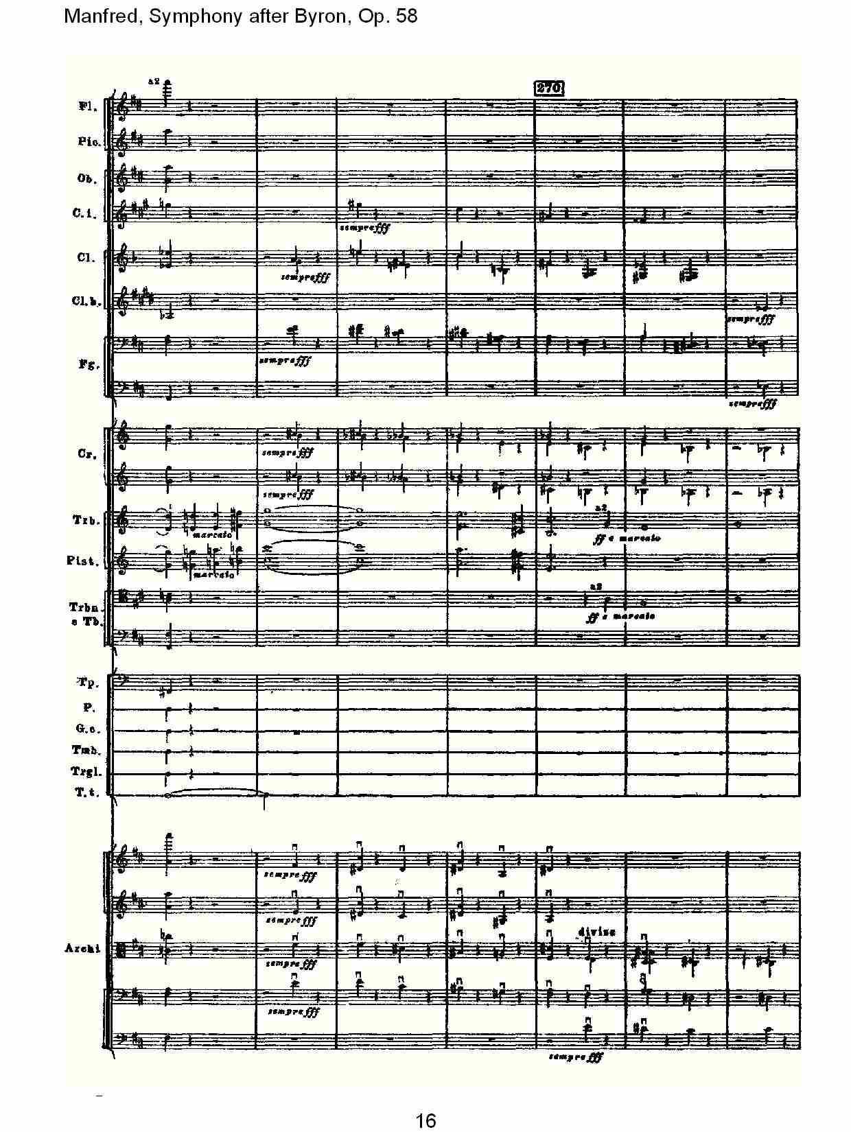 Manfred, Symphony after Byron, Op.58第四乐章第二部（四）总谱（图1）