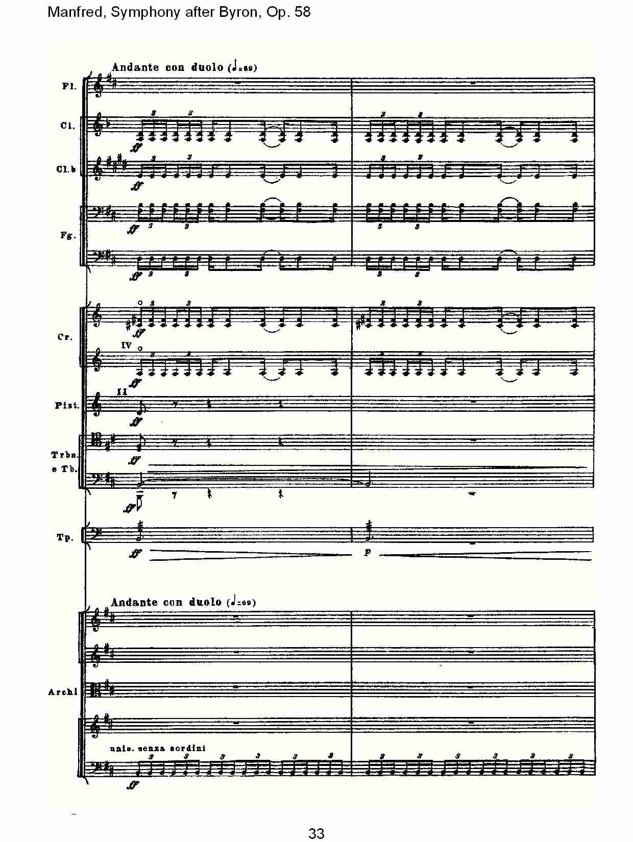 Manfred, Symphony after Byron, Op.58第四乐章第二部（七）总谱（图3）