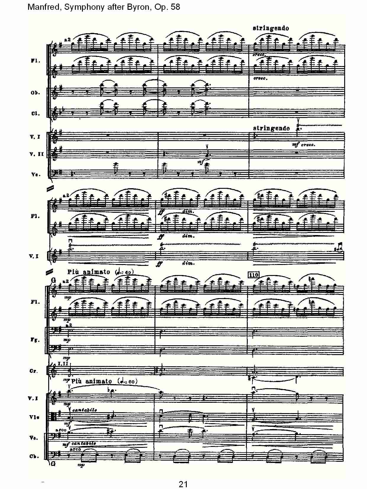 Manfred, Symphony after Byron, Op.58第三乐章（五）总谱（图1）