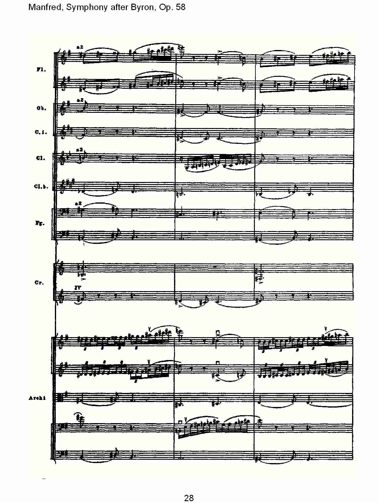 Manfred, Symphony after Byron, Op.58第三乐章（六）总谱（图3）