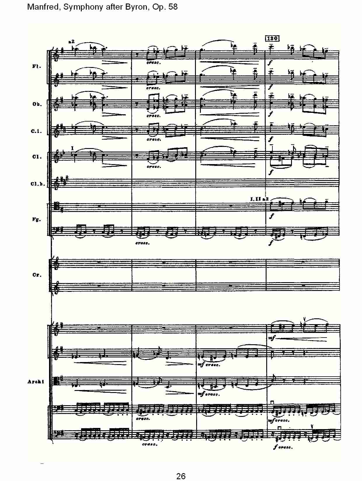 Manfred, Symphony after Byron, Op.58第三乐章（六）总谱（图1）