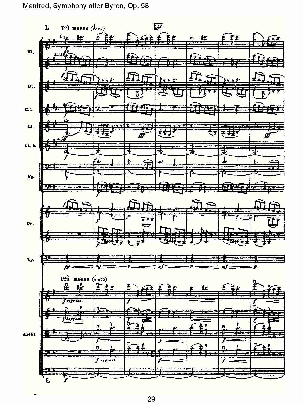 Manfred, Symphony after Byron, Op.58第三乐章（六）总谱（图4）